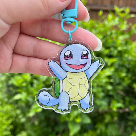 squirtle back keychain