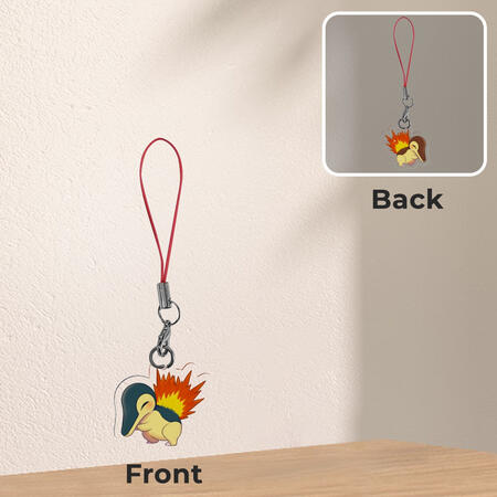 cyndaquil phone charm